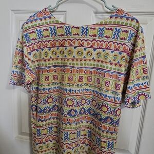 Christina Pastel Geometric Top